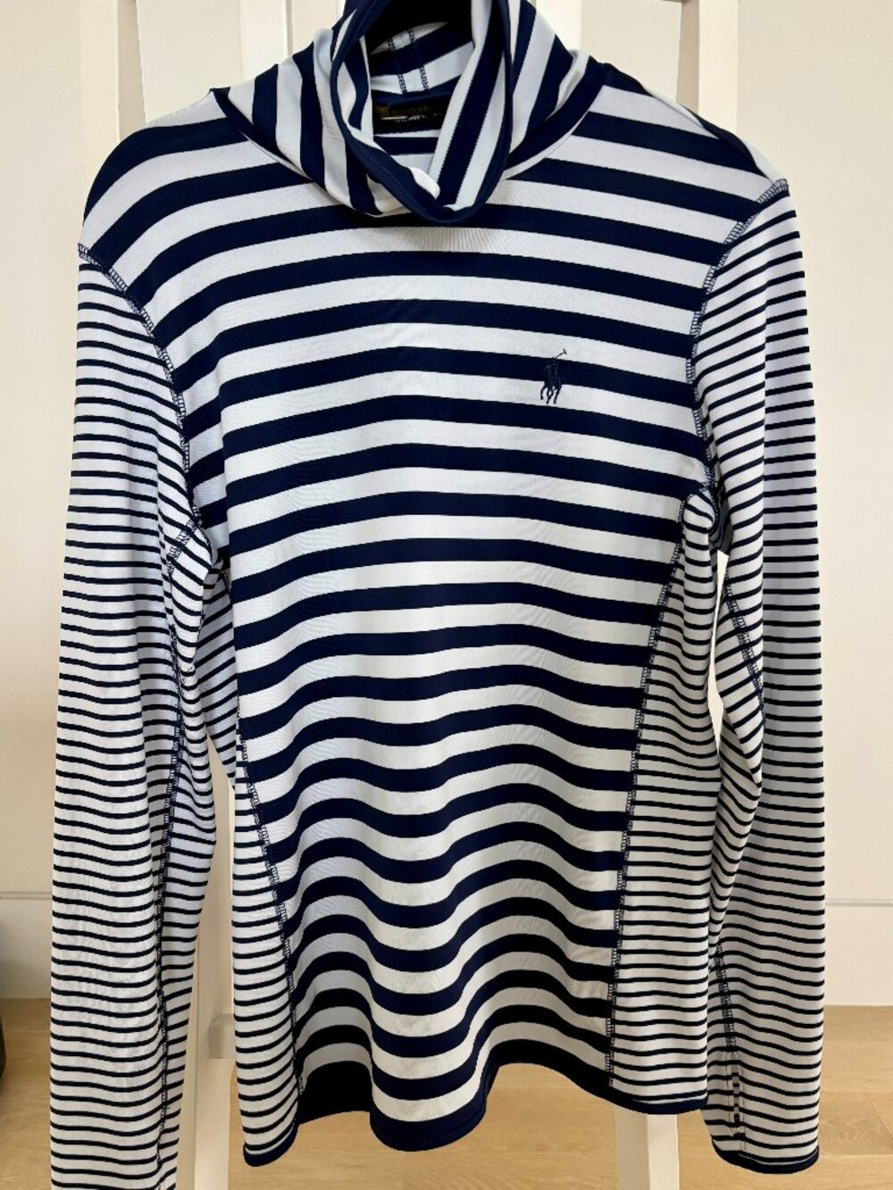 Polo Ralph Lauren Golf Striped T‑Neck Top – Size M – Tailored Fit